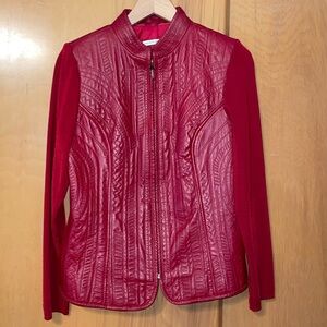 Peter Nyagard Red Leather Jacket.
